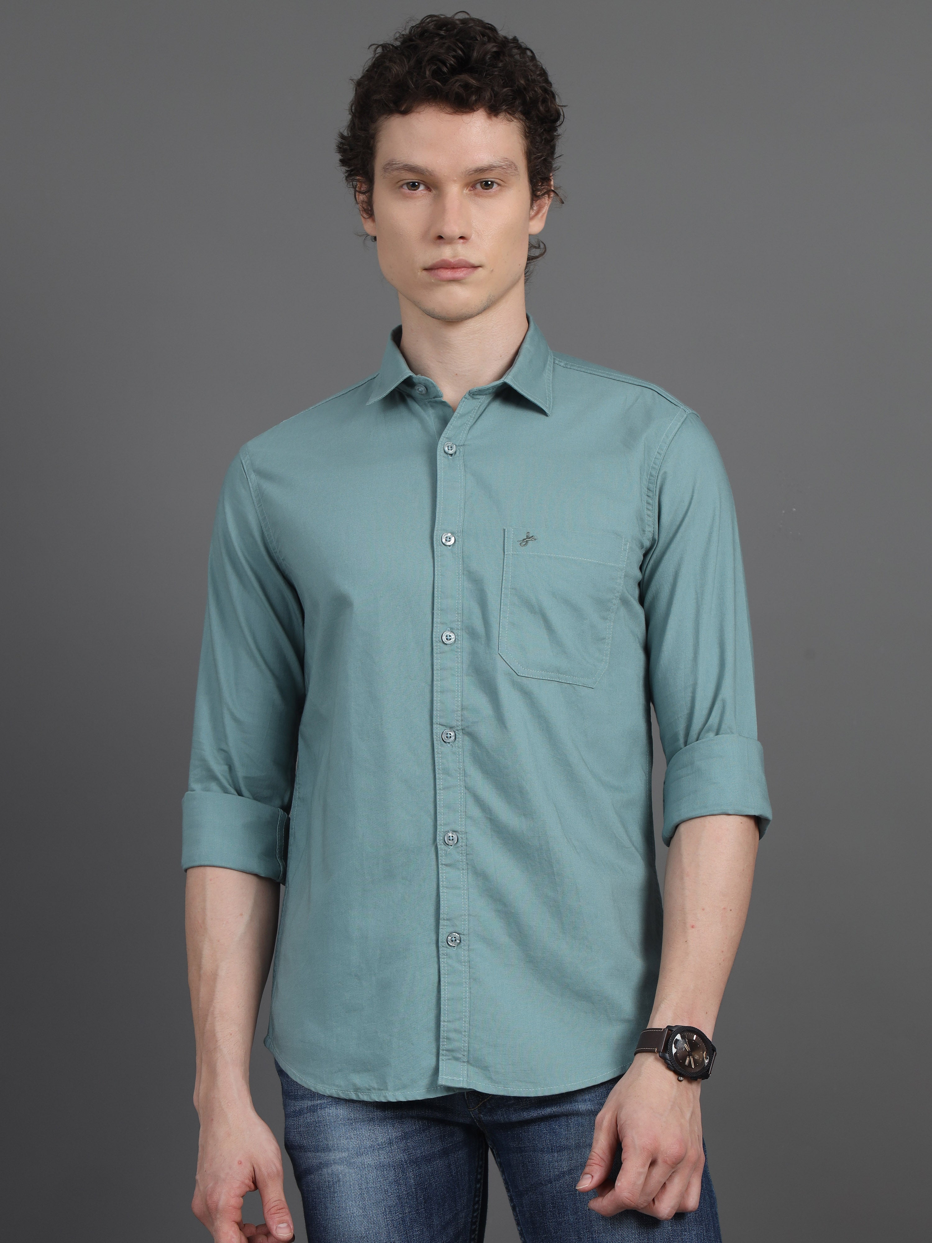 Jaguro Men's Casual Shirt