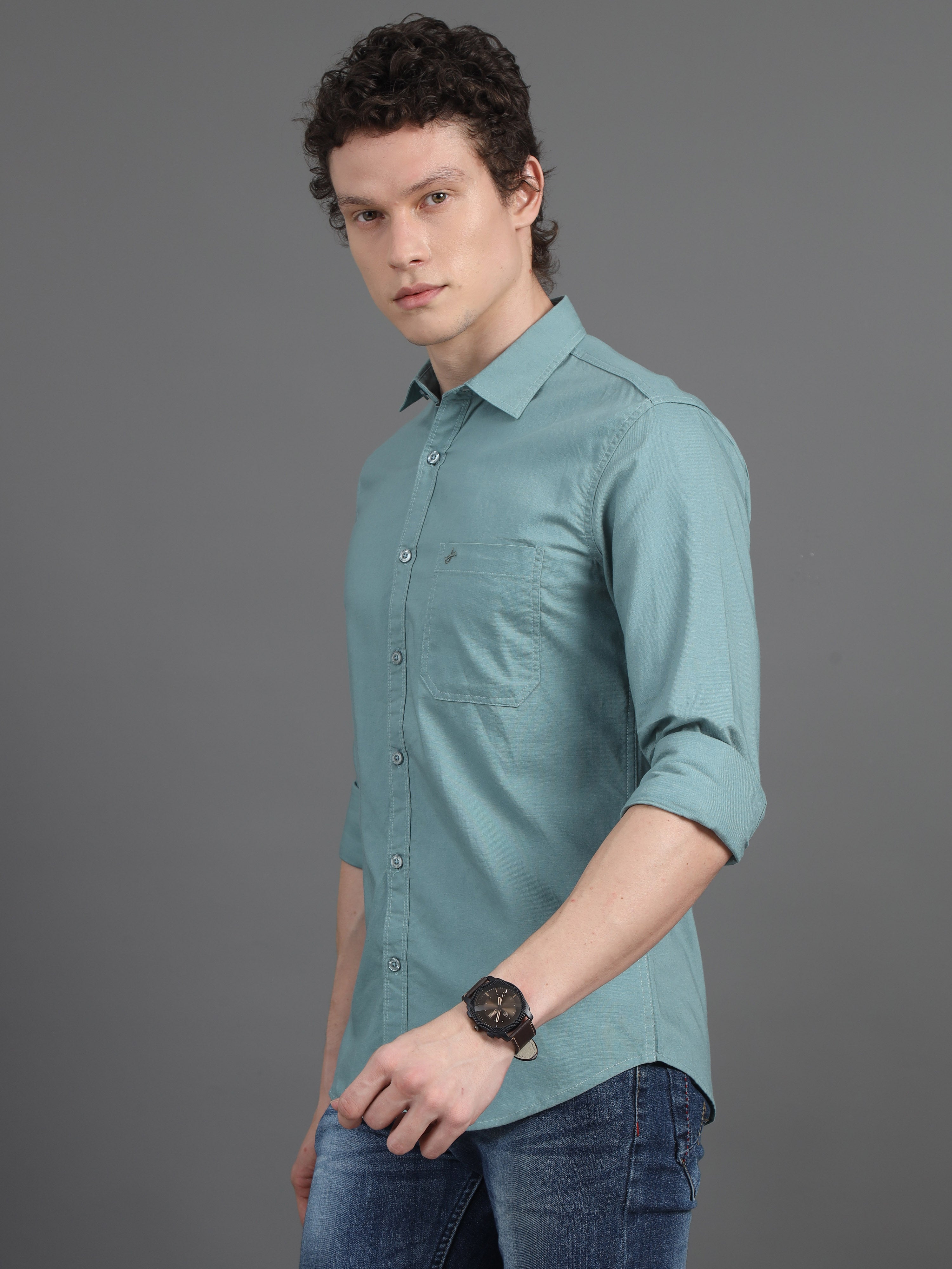 Jaguro Men's Casual Shirt