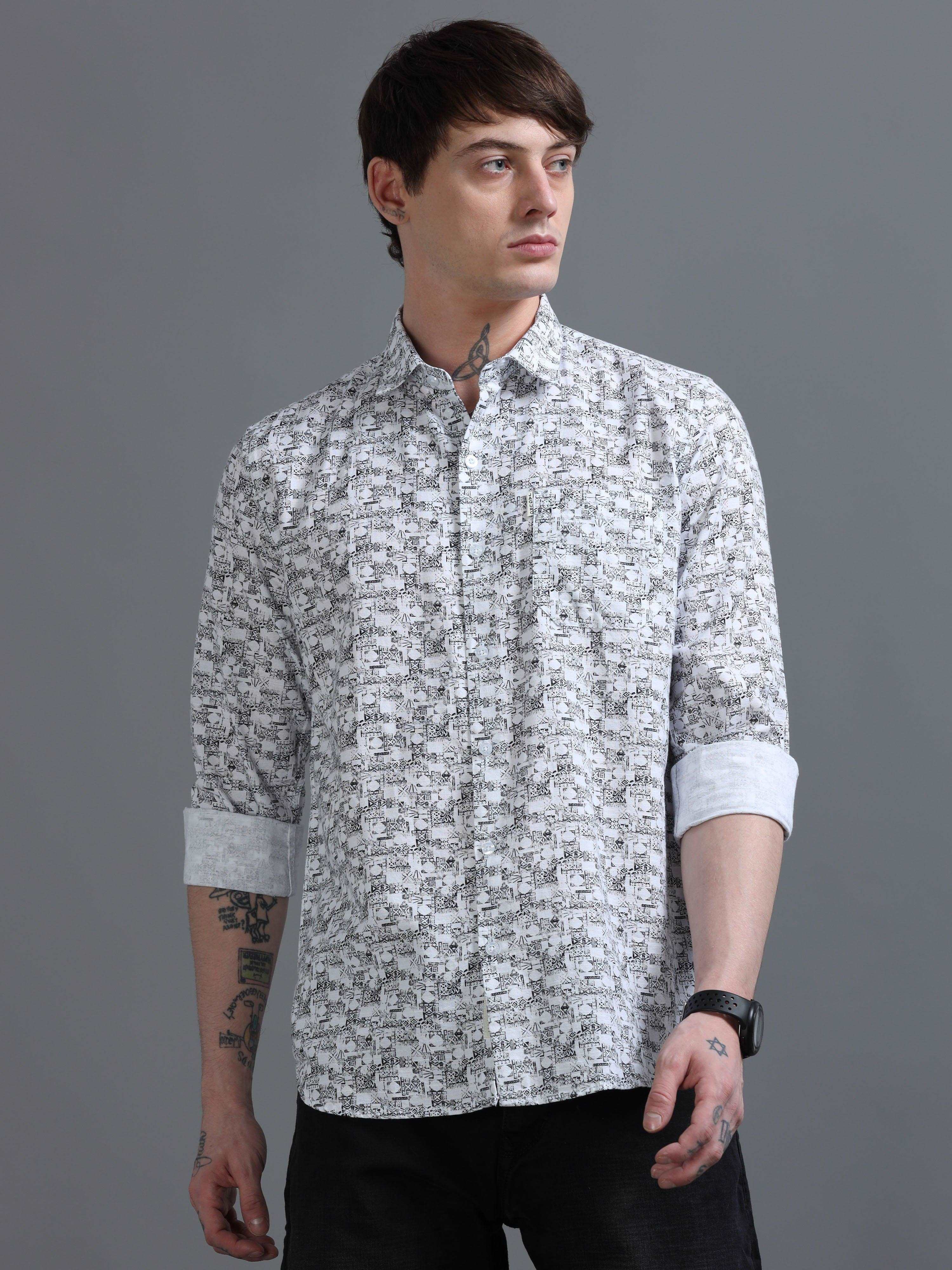 Jaguro Men's Casual Shirt