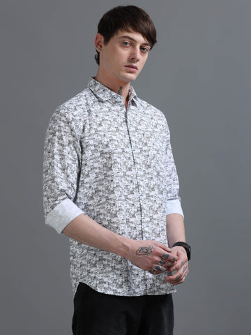 Jaguro Men's Casual Shirt