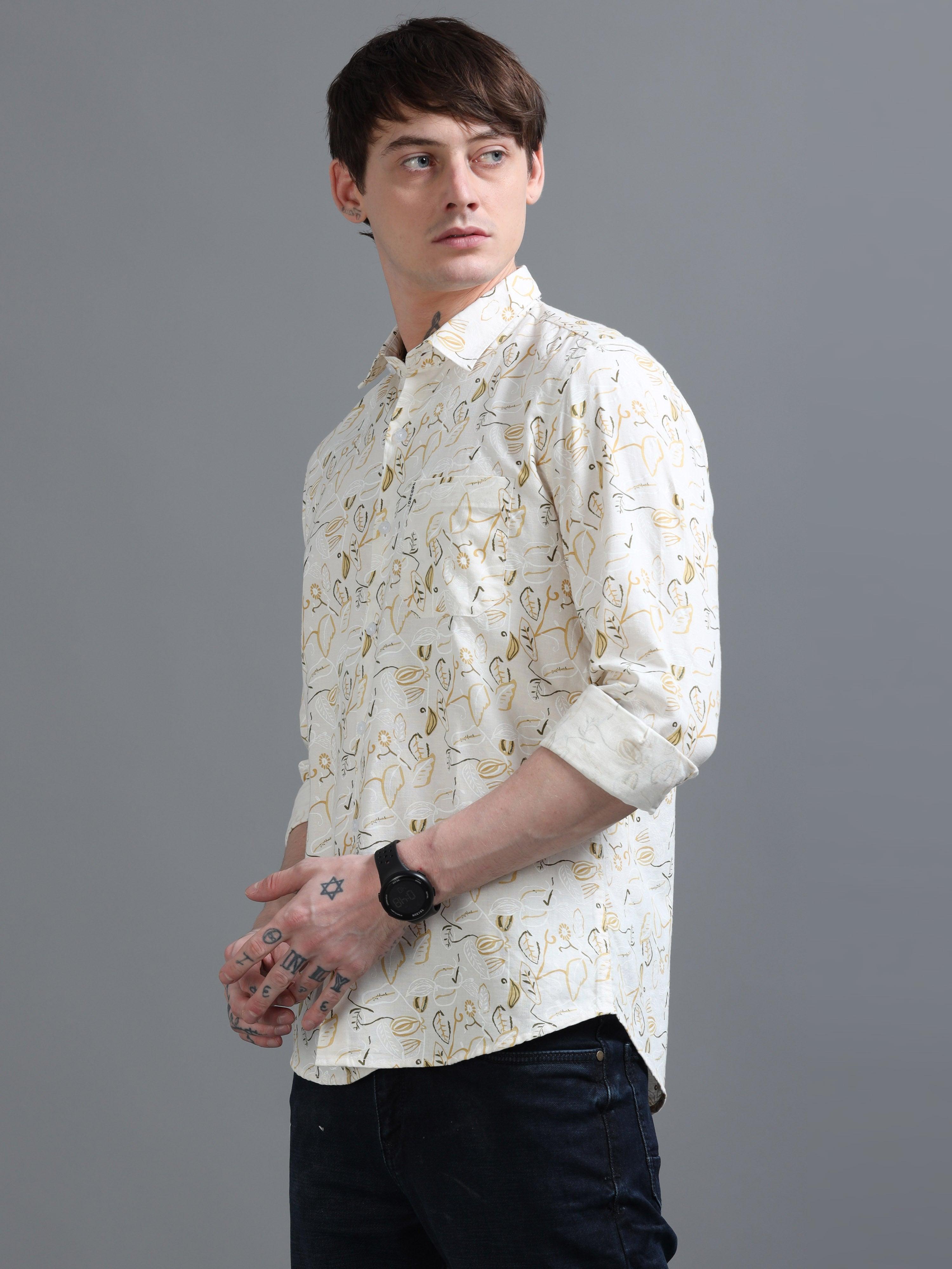 Jaguro Men's Casual Shirt