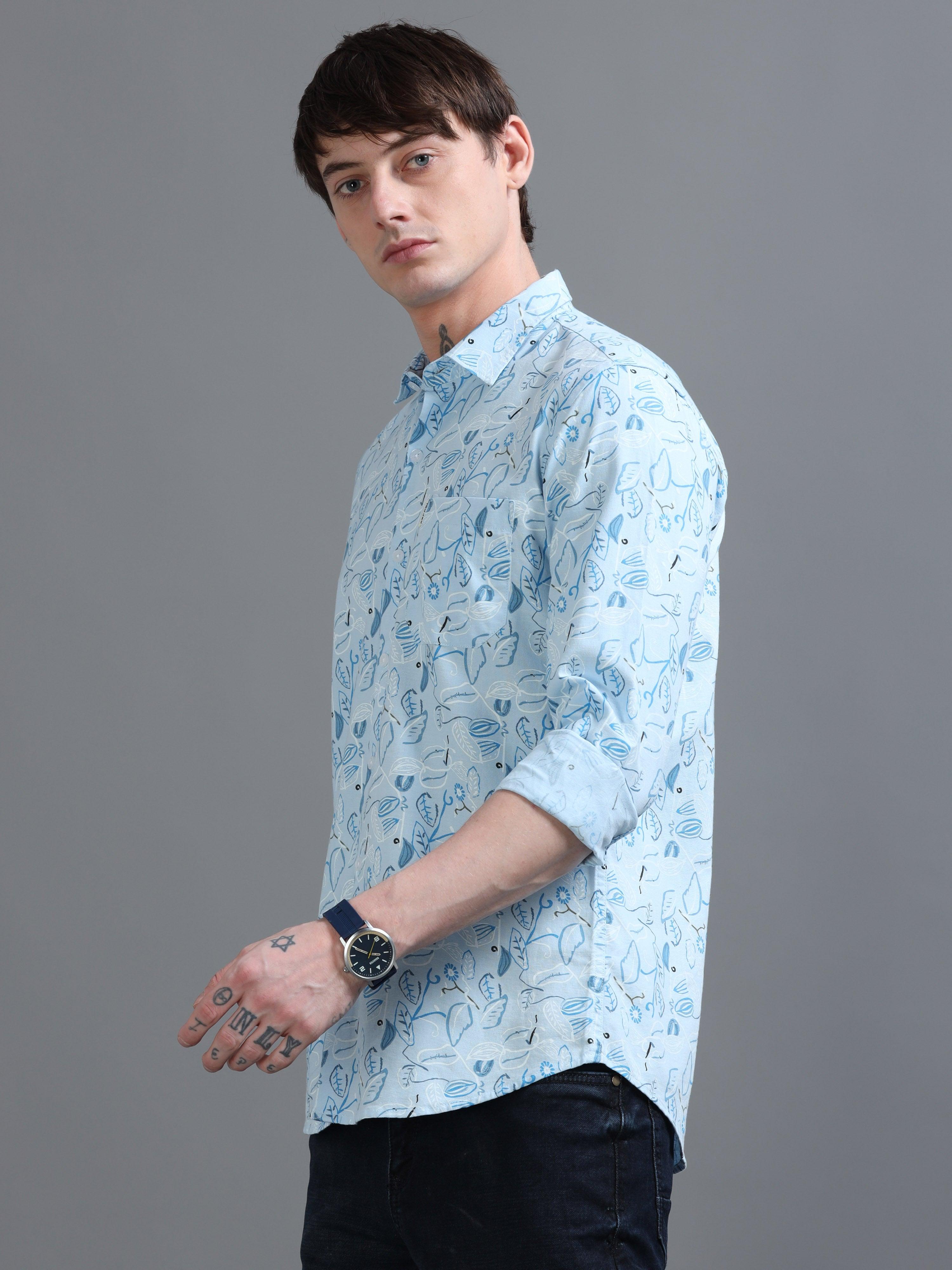 Jaguro Men's Casual Shirt