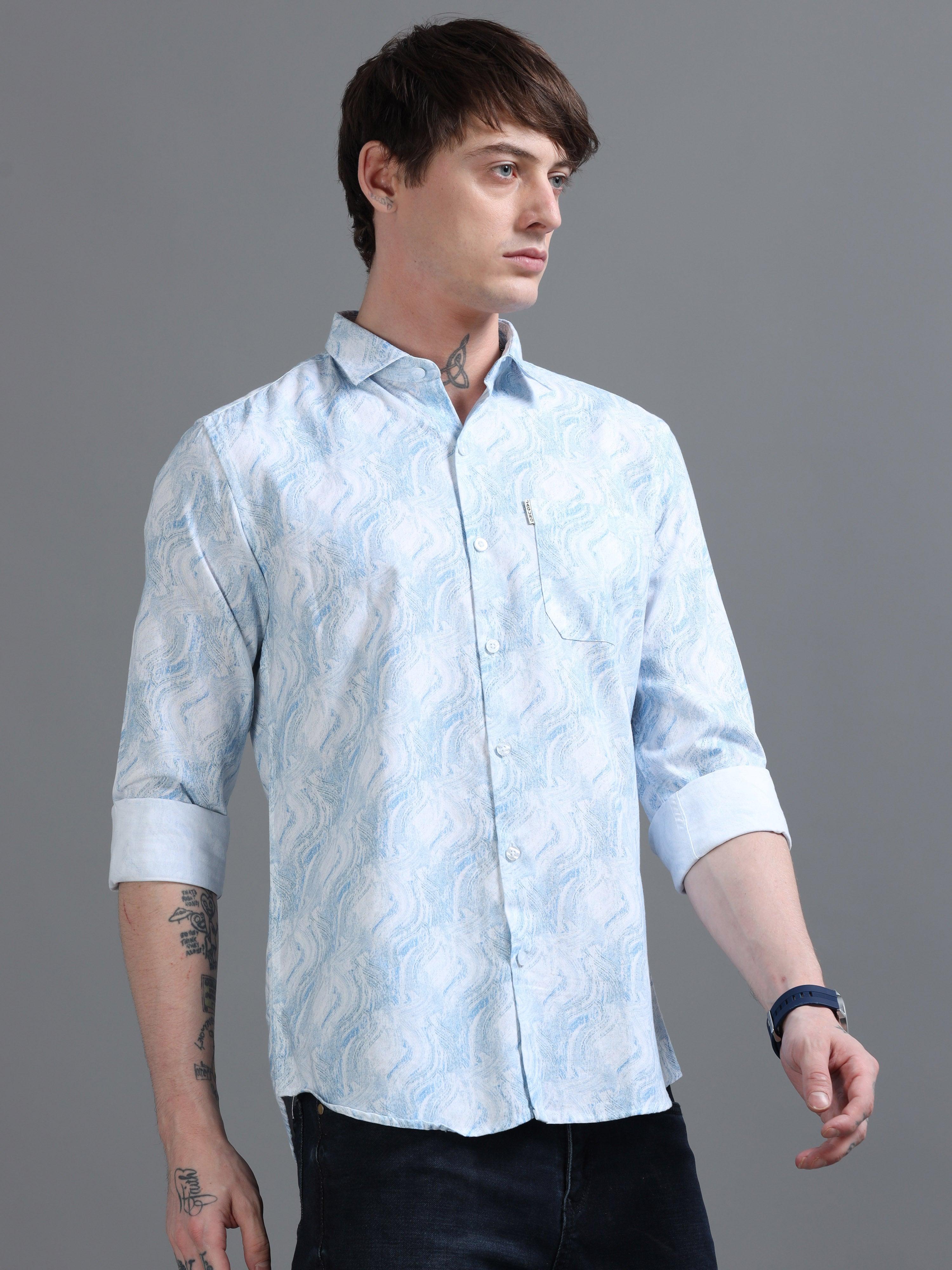 Jaguro Men's Casual Shirt