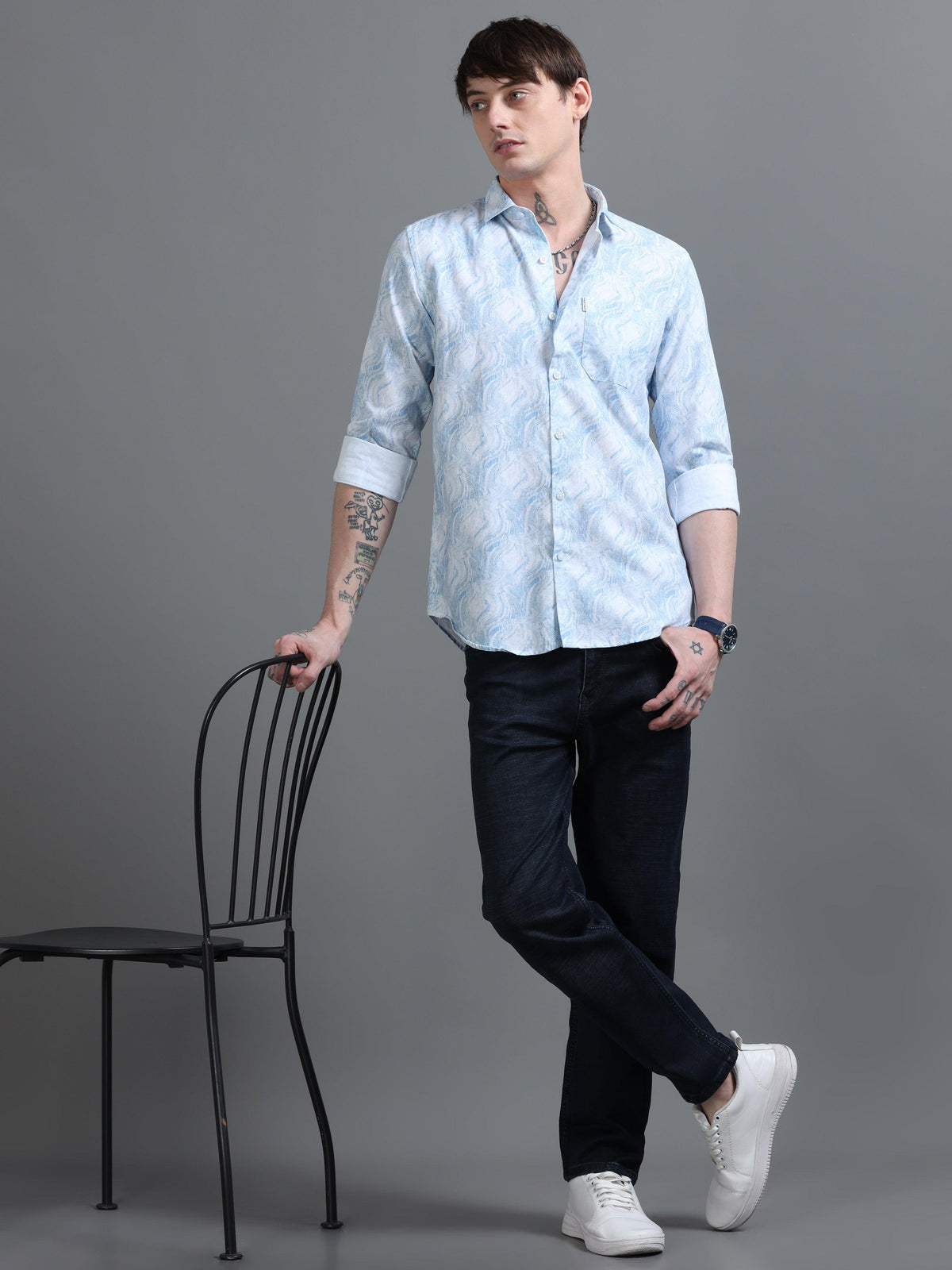 Jaguro Men's Casual Shirt