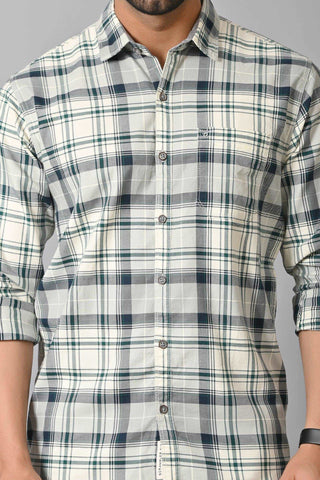 Jaguro Men's Checkered Casual Shirt