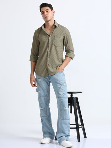 Jaguro Men's Casual Shirt