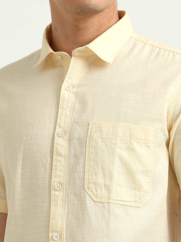 JAGURO LEMAN-YELLOW HALF SLEEVE SHIRT