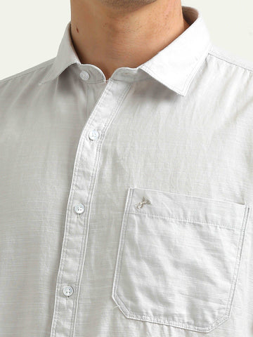 JAGURO L-GREY HALF SLEEVE SHIRT