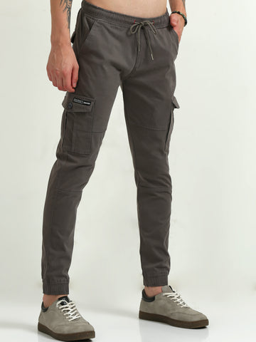 Jaguro Men's Brown Cargo Pant