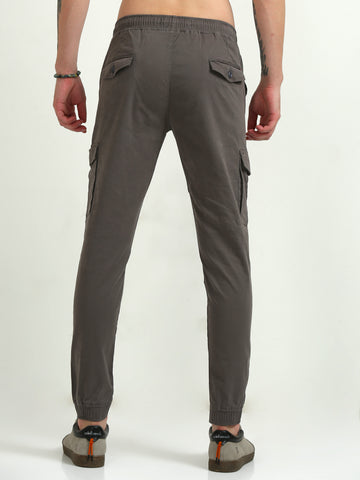 Jaguro Men's Brown Cargo Pant