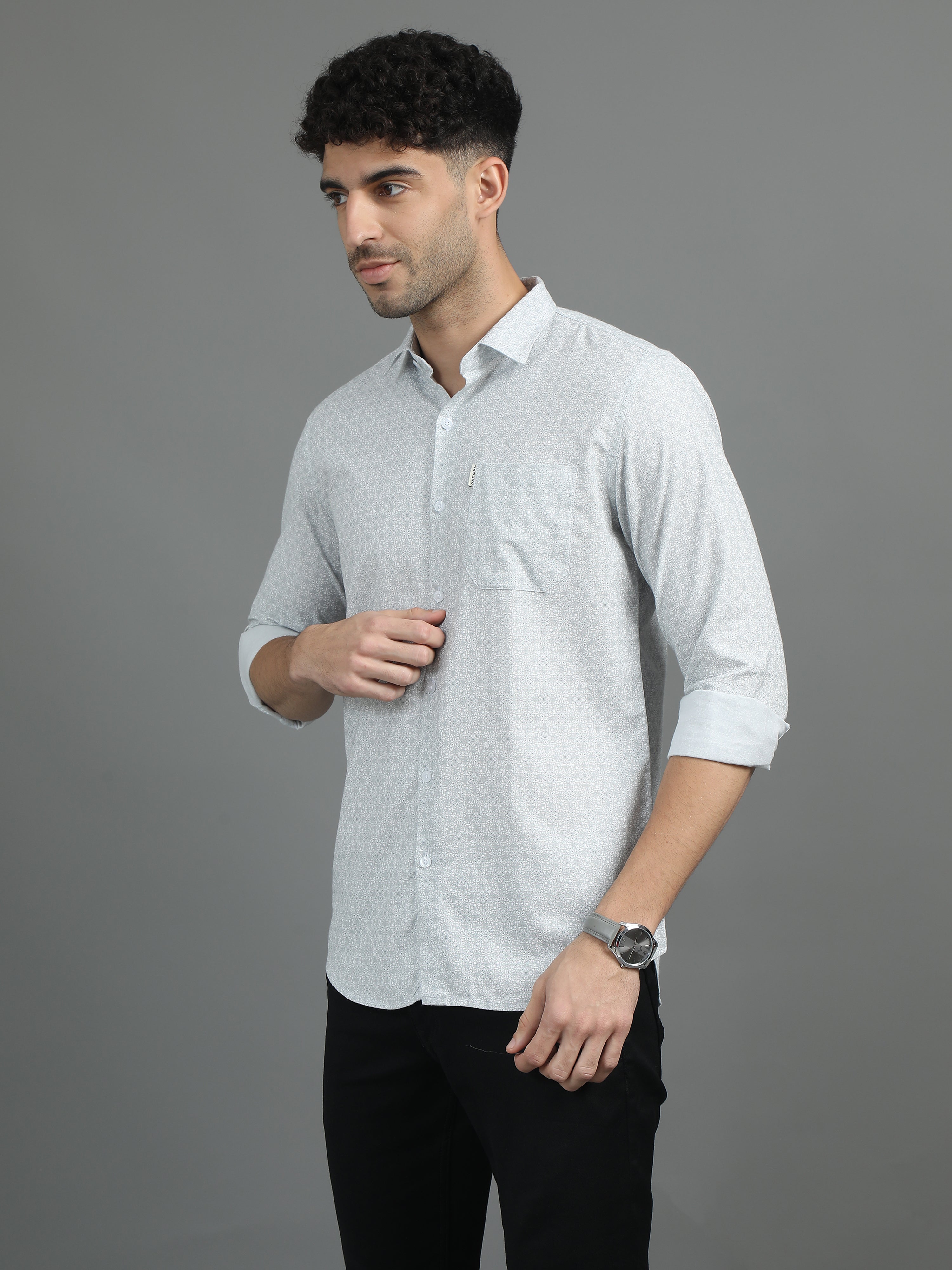 Jaguro Men's Casual Shirt