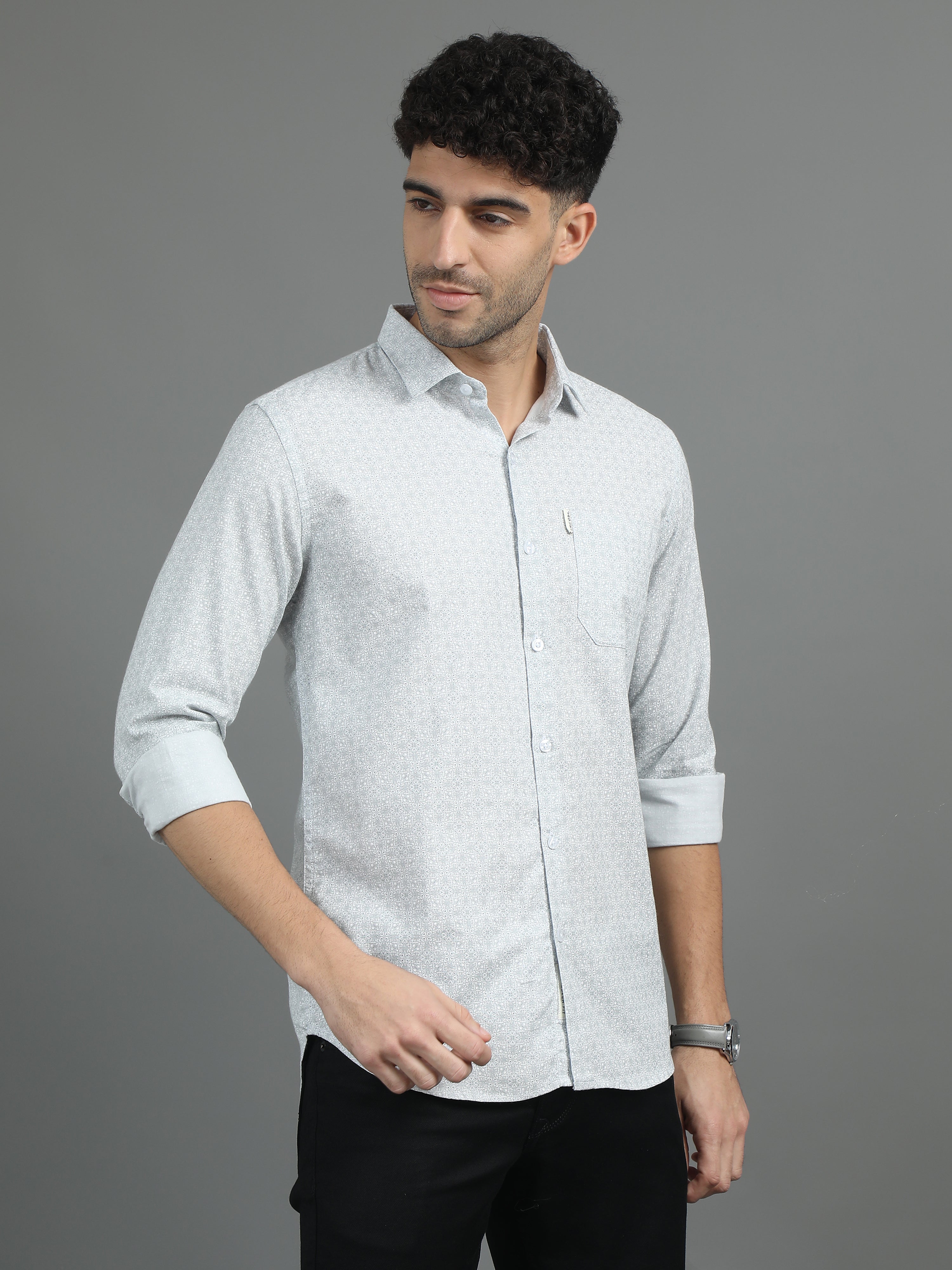 Jaguro Men's Casual Shirt