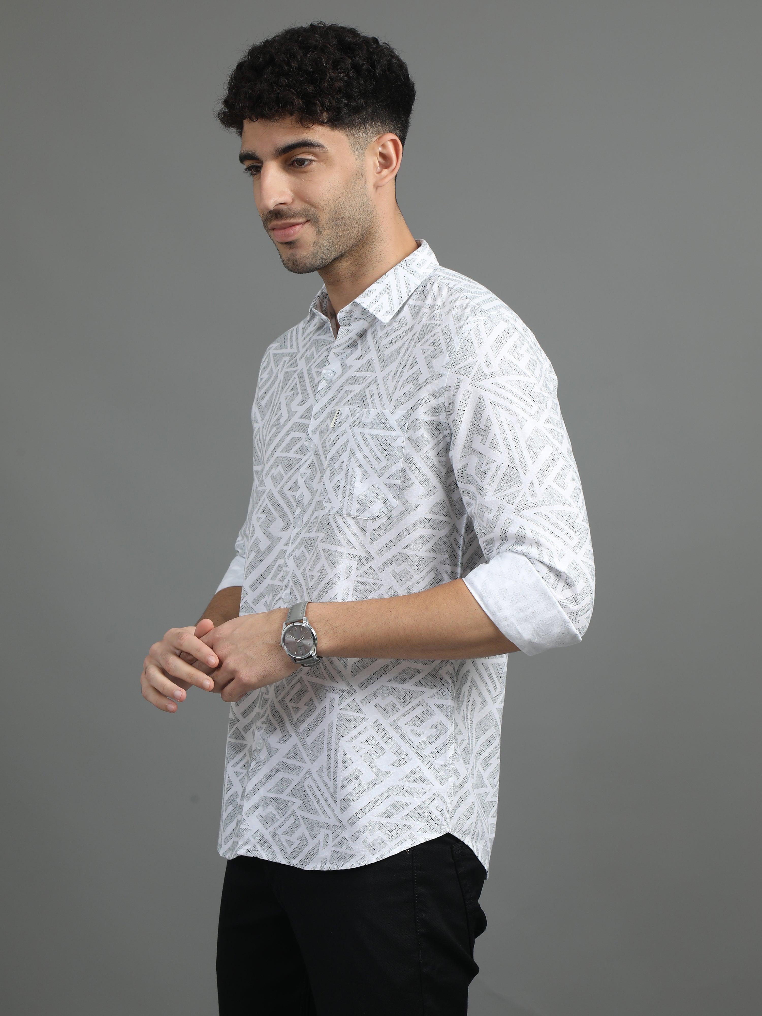 Jaguro Men's Casual Shirt