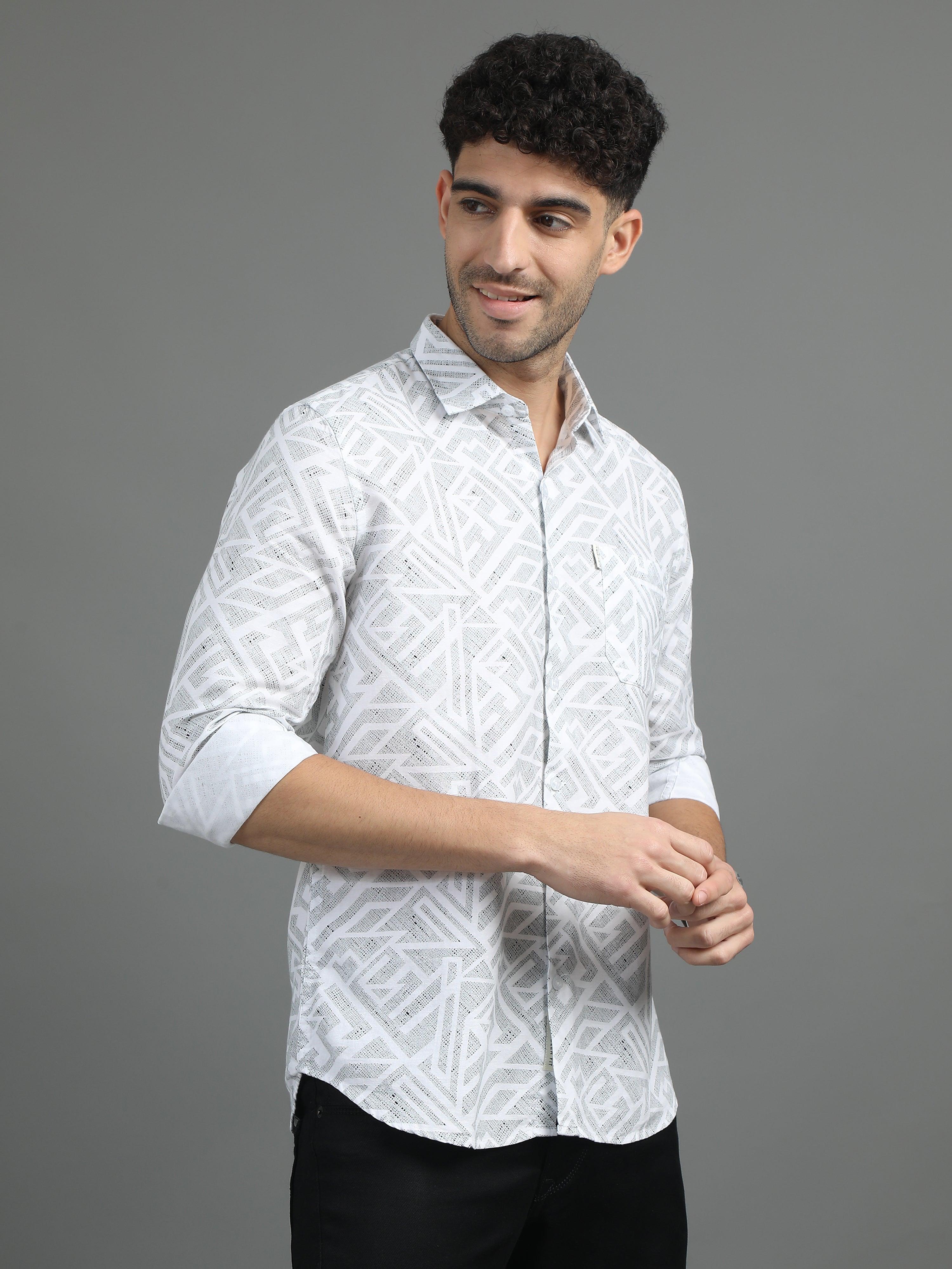 Jaguro Men's Casual Shirt