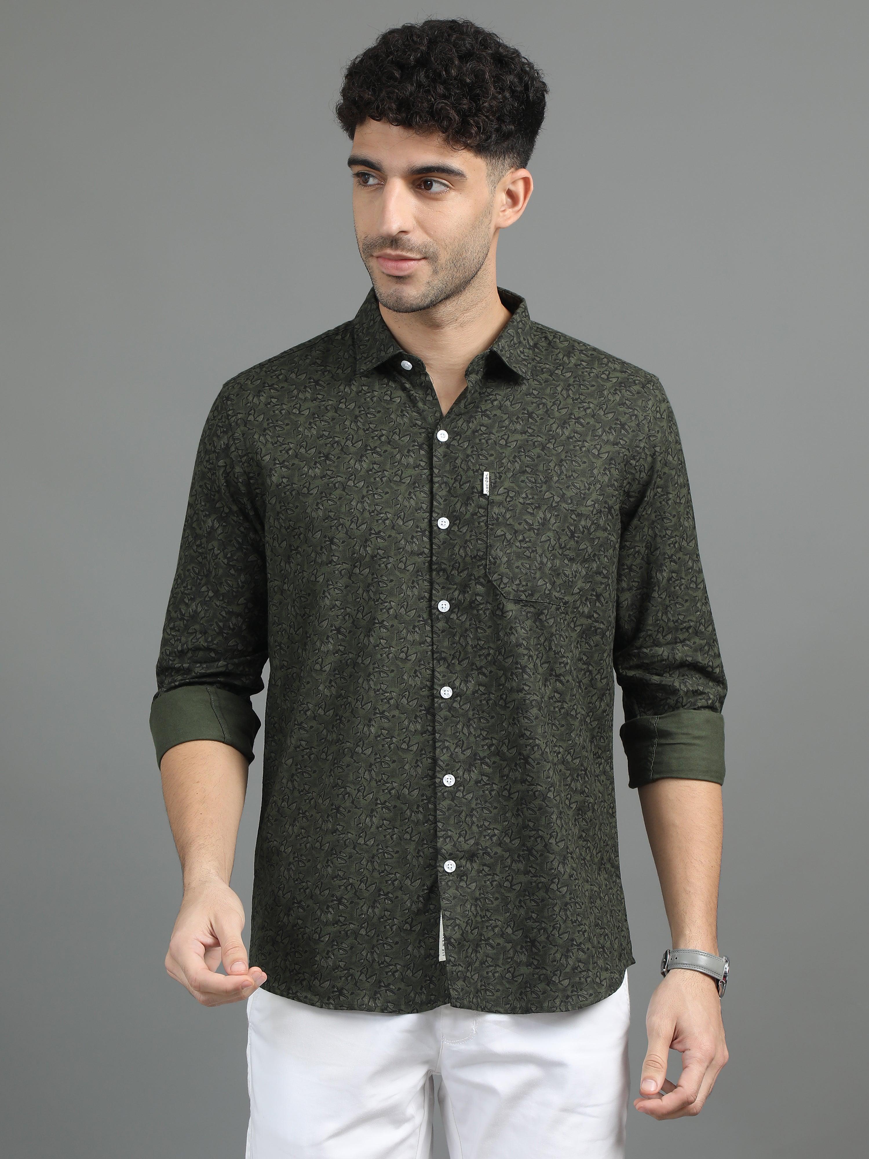 Jaguro Men's Casual Shirt