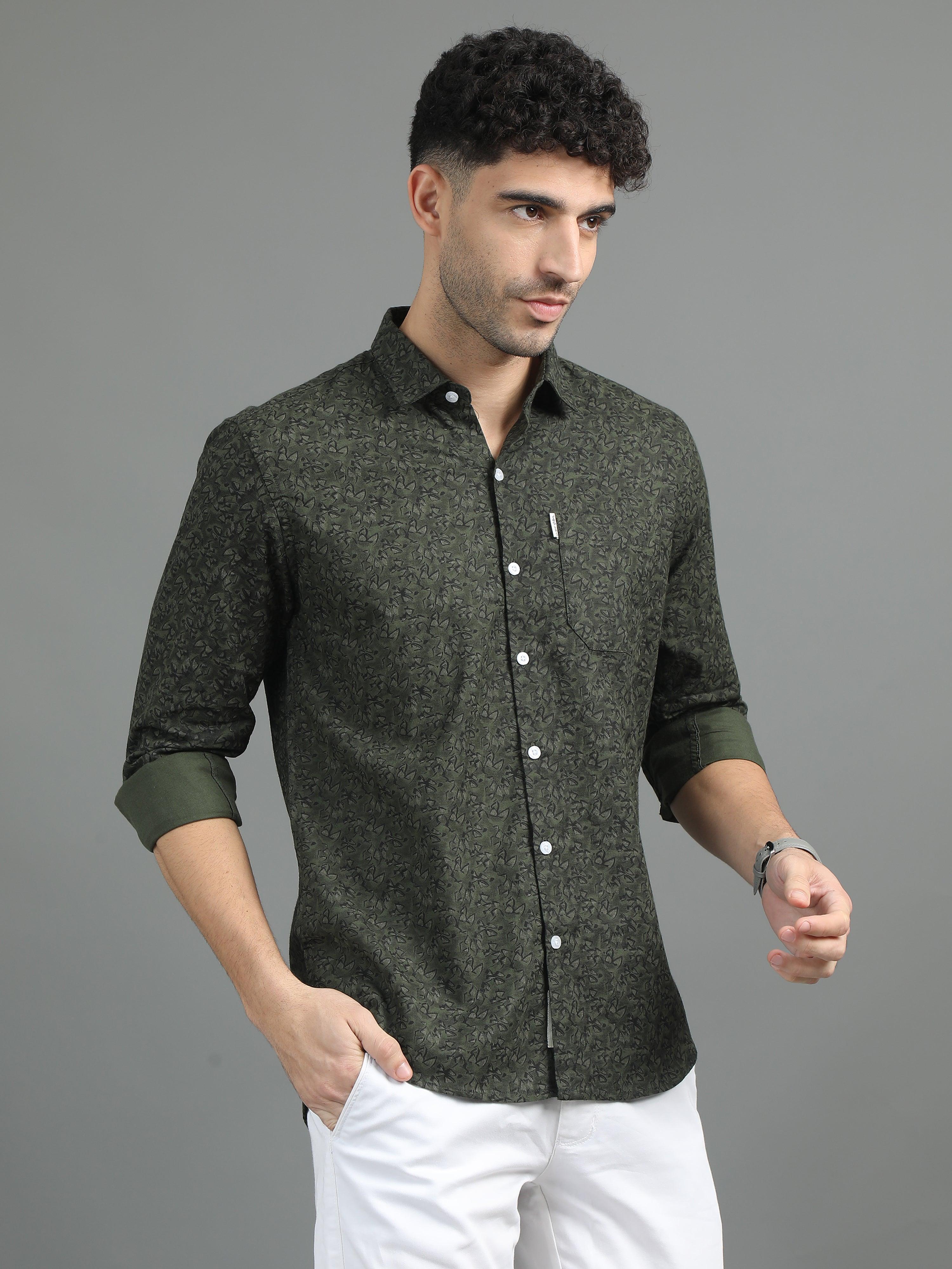 Jaguro Men's Casual Shirt