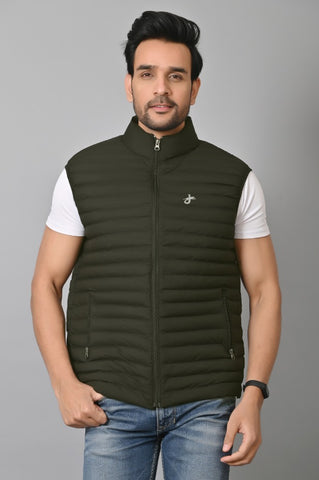 JAGURO FASHION: Men's Stylish Sleeveless Bomber Jacket For Winter