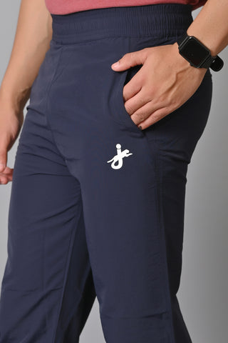 JAGURO Men's Solid Trackpant Blue