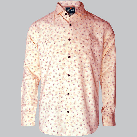 Printed  Pink Shirt for Men