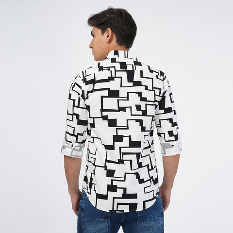 Jaguro Men's Casual Shirt