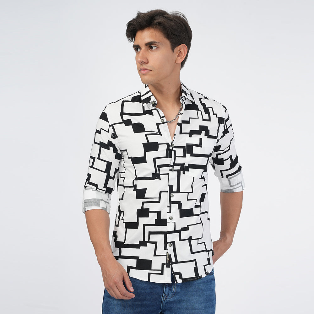 Jaguro Men's Casual Shirt