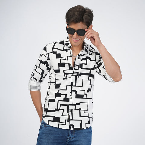 Jaguro Men's Casual Shirt