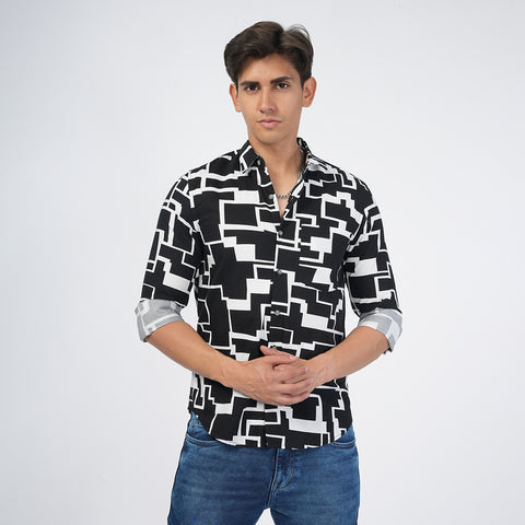 Jaguro Men's Casual Shirt