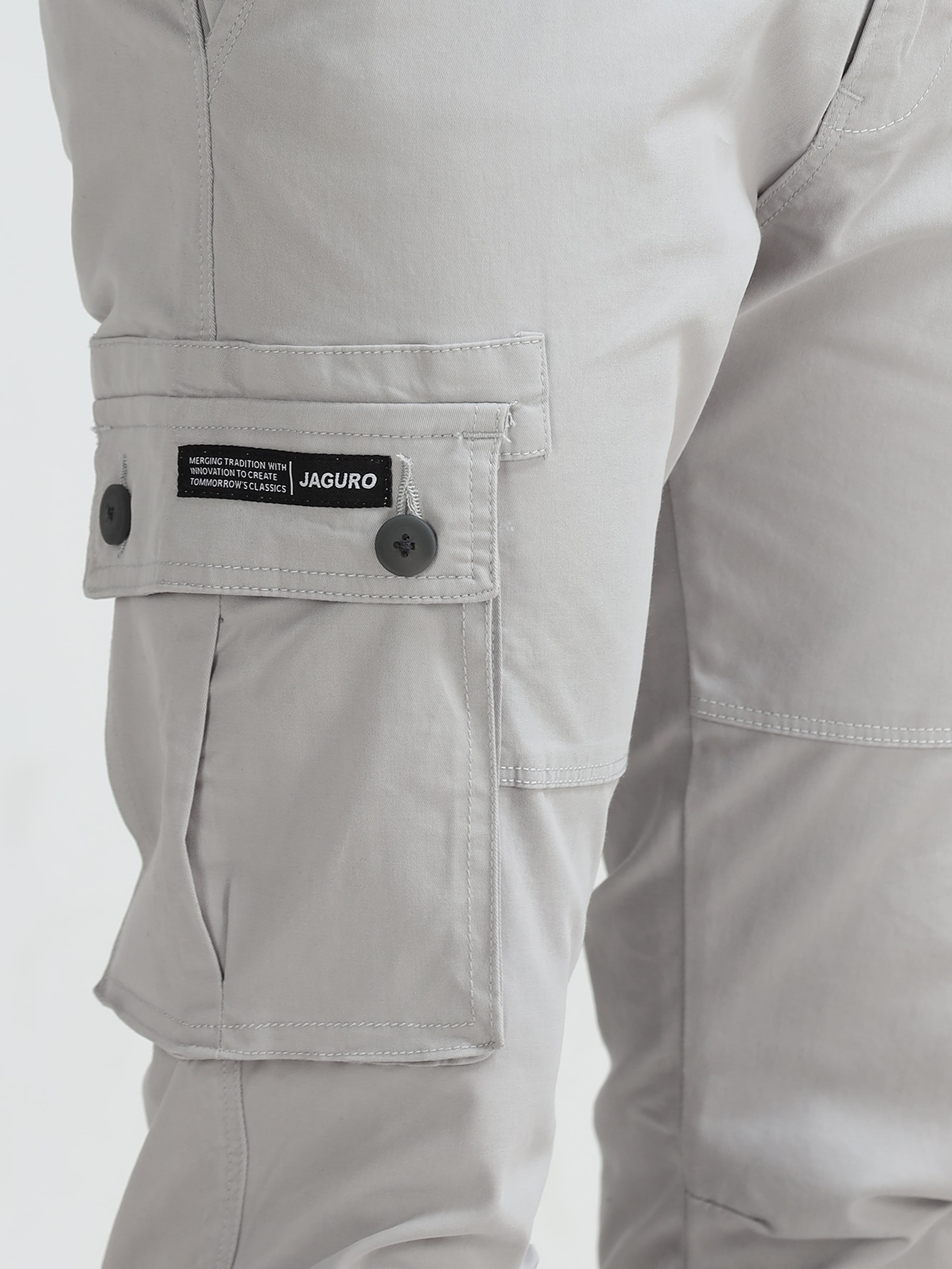 Jaguro MenswearLight Grayv Cargo Pants