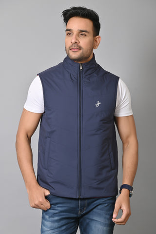 Jaguro Men's Sleeveless Reversible Jacket for winter