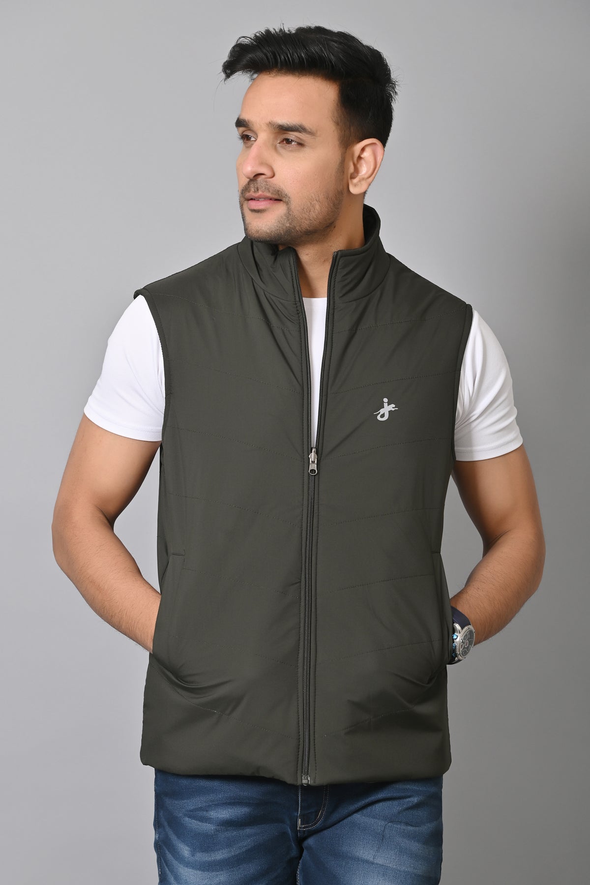 Men's Sleeveless Reversible Jacket for winter