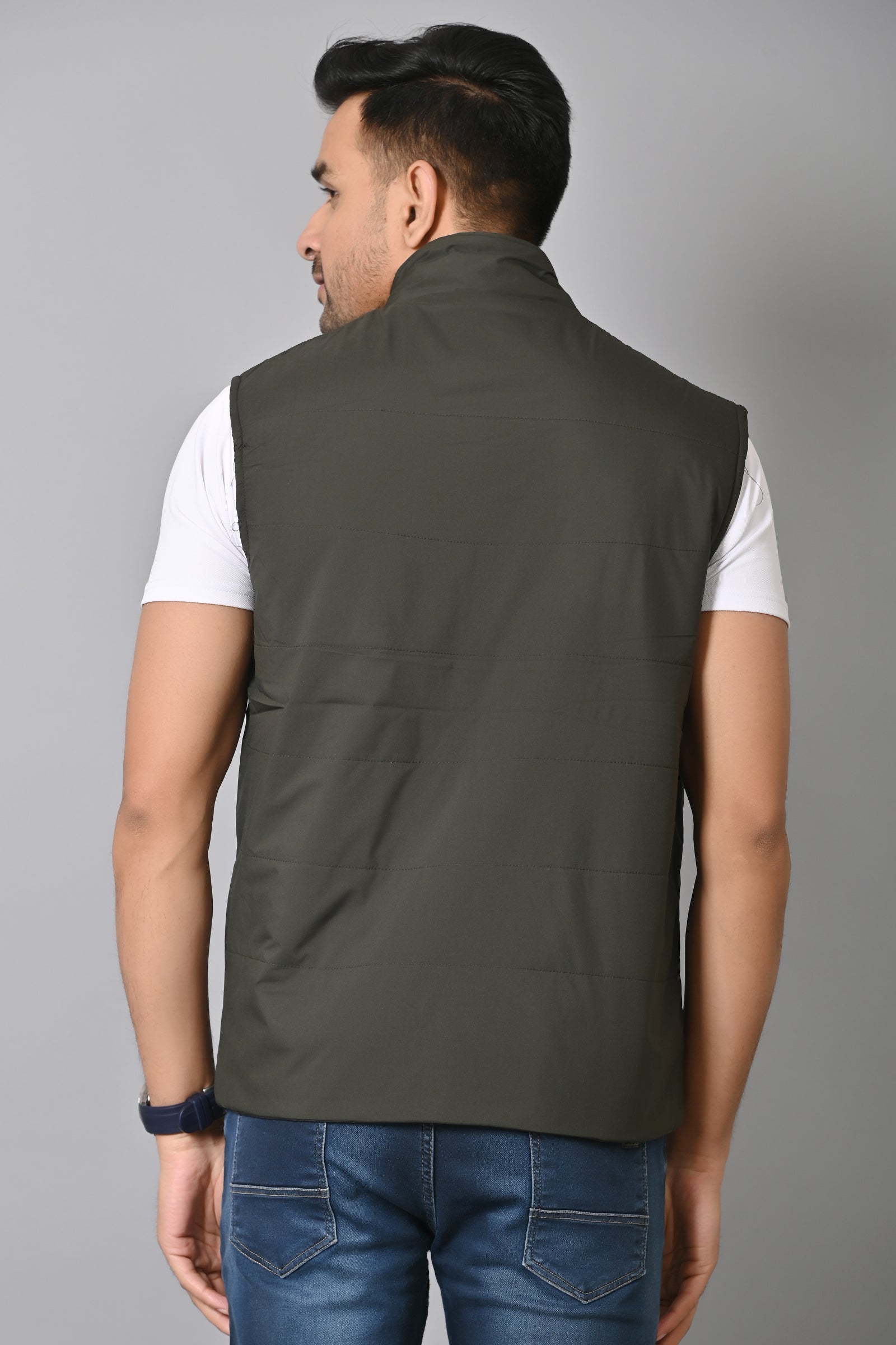 Men's Sleeveless Reversible Jacket for winter