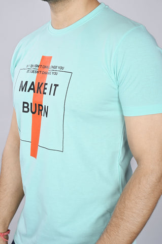JAGURO TURQUISE Casual Printed T-Shirt