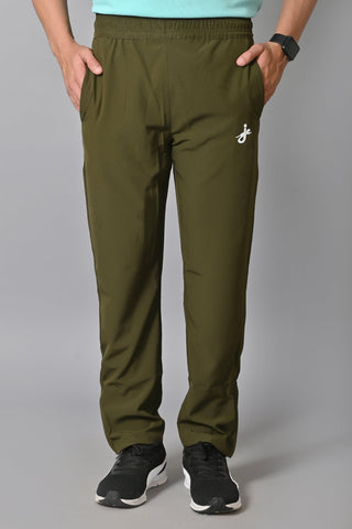 JAGURO Men's Solid Trackpant Olive