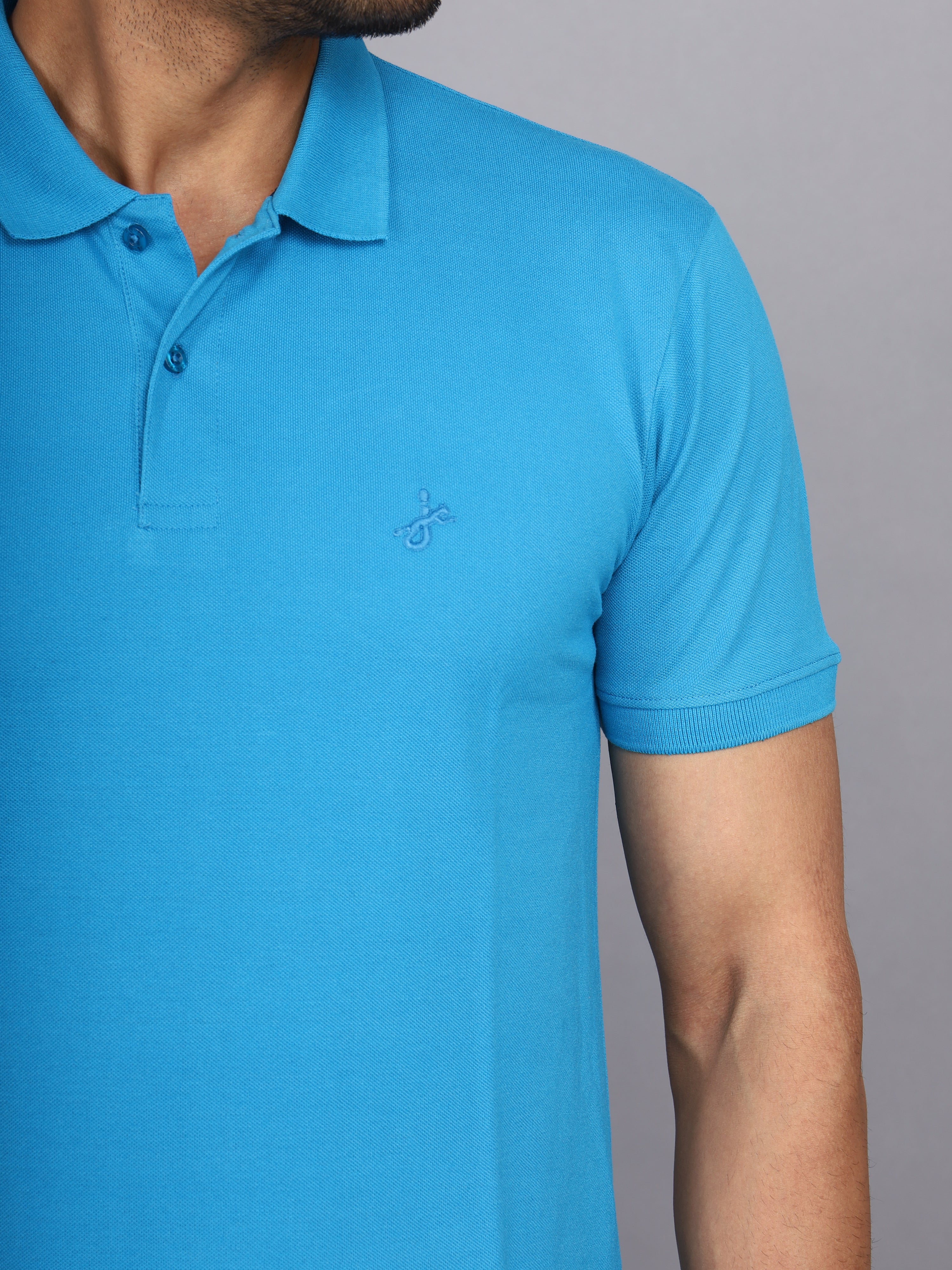 Jaguro Men's Polo T-shirt Turquoise