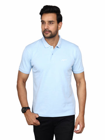 Jaguro Men's Polo T-shirt Light Blue