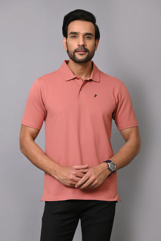 Jaguro Men's Polo T-shirt Brown