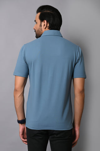 Jaguro Men's Polo T-shirt Teal Green