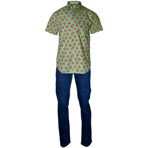 Sanganery Print Men’s Shirt