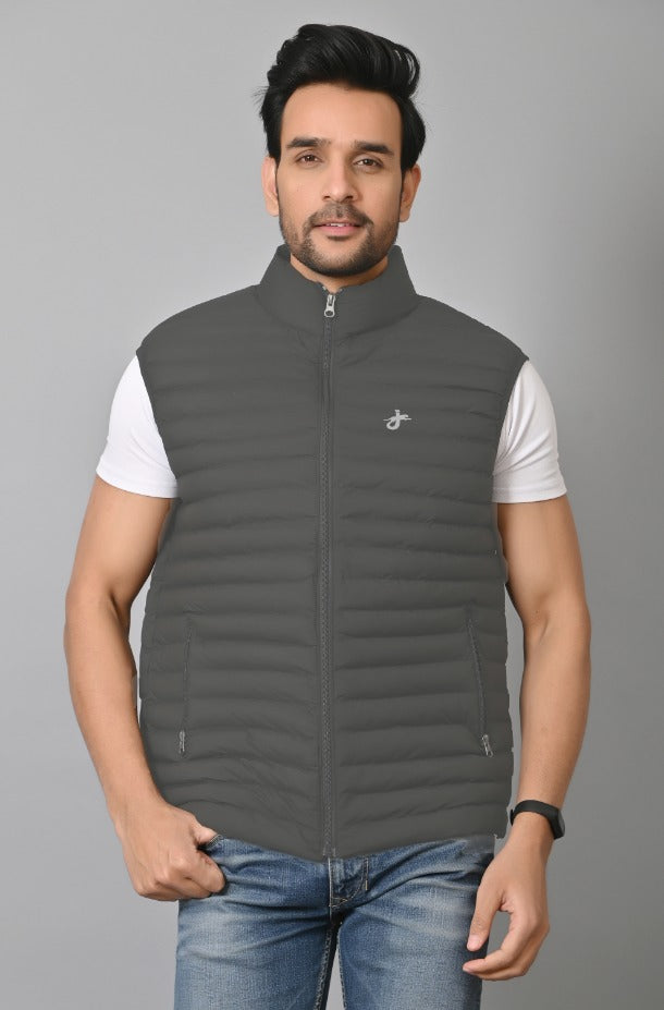 JAGURO FASHION:  Men's Stylish Sleeveless Bomber Jacket For Winter|best menswear