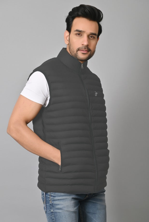 JAGURO FASHION:  Men's Stylish Sleeveless Bomber Jacket For Winter|best menswear