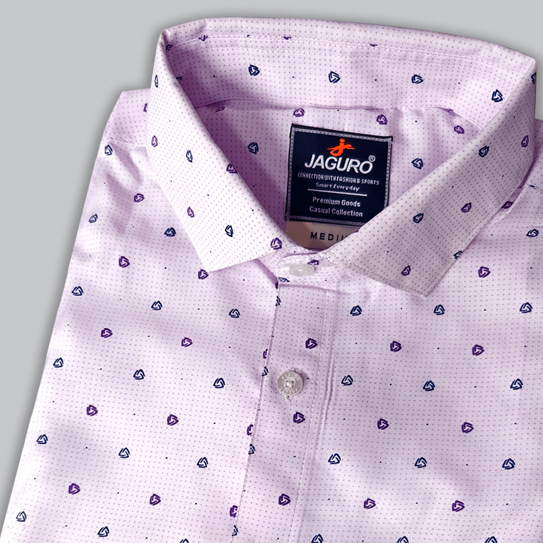 Prints Shirt Purple  Cotton