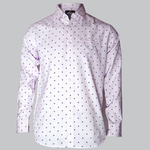 Prints Shirt Purple  Cotton