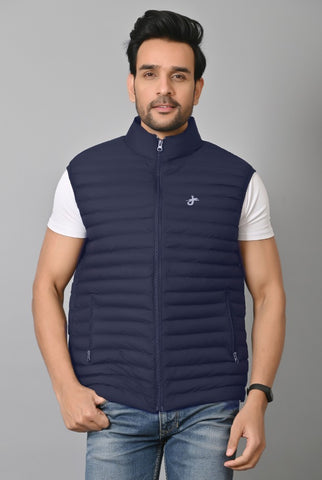 JAGURO Men's Stylish Sleeveless Bomber Jacket For Winter