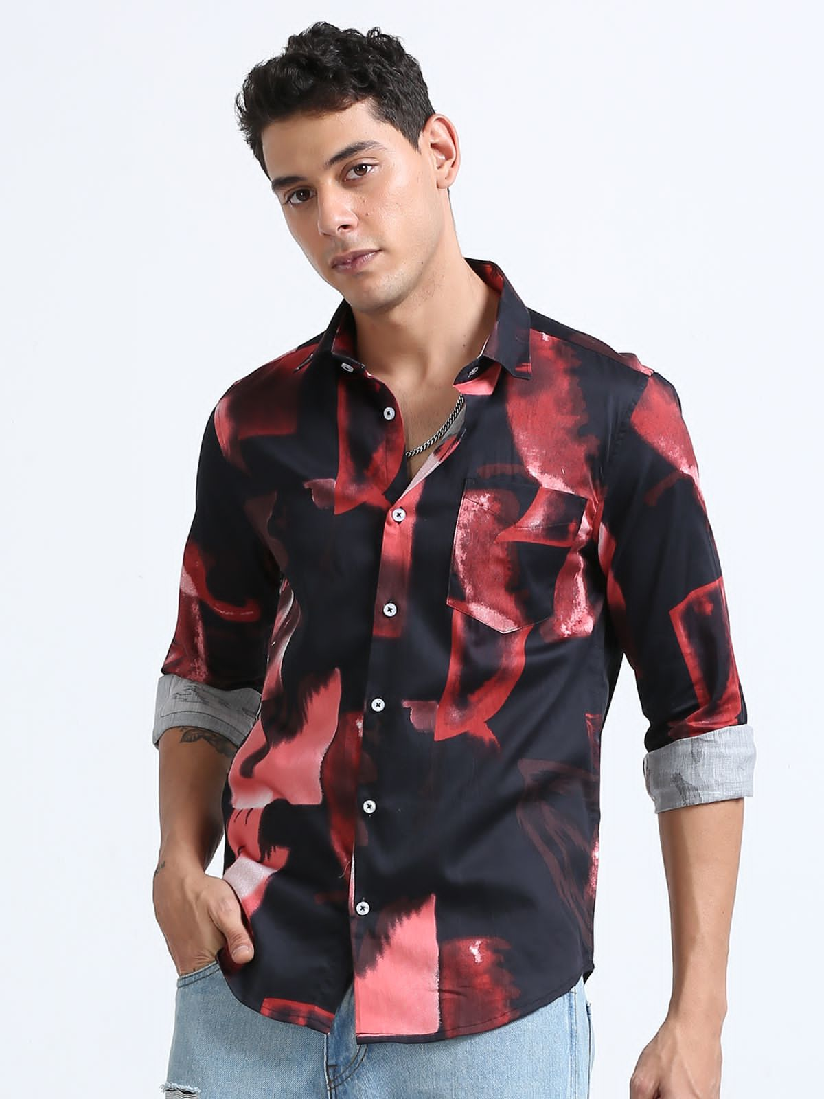 Jaguro Men's Casual Shirt