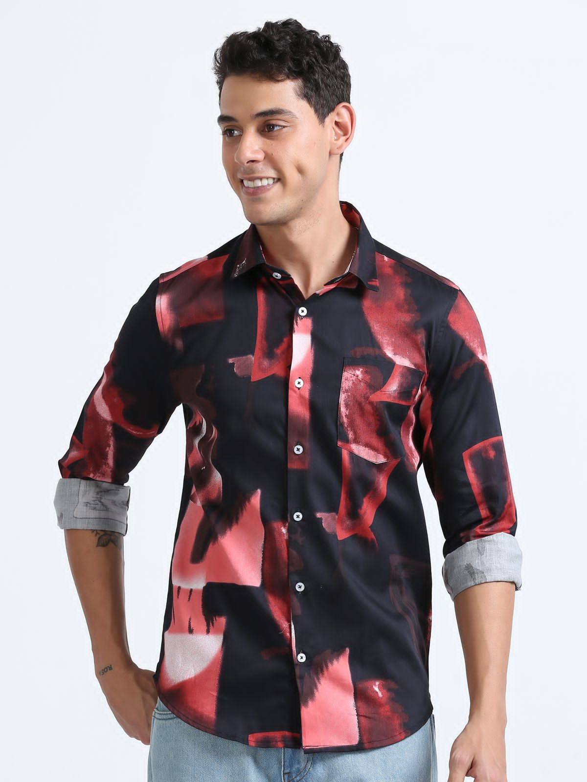 Jaguro Men's Casual Shirt