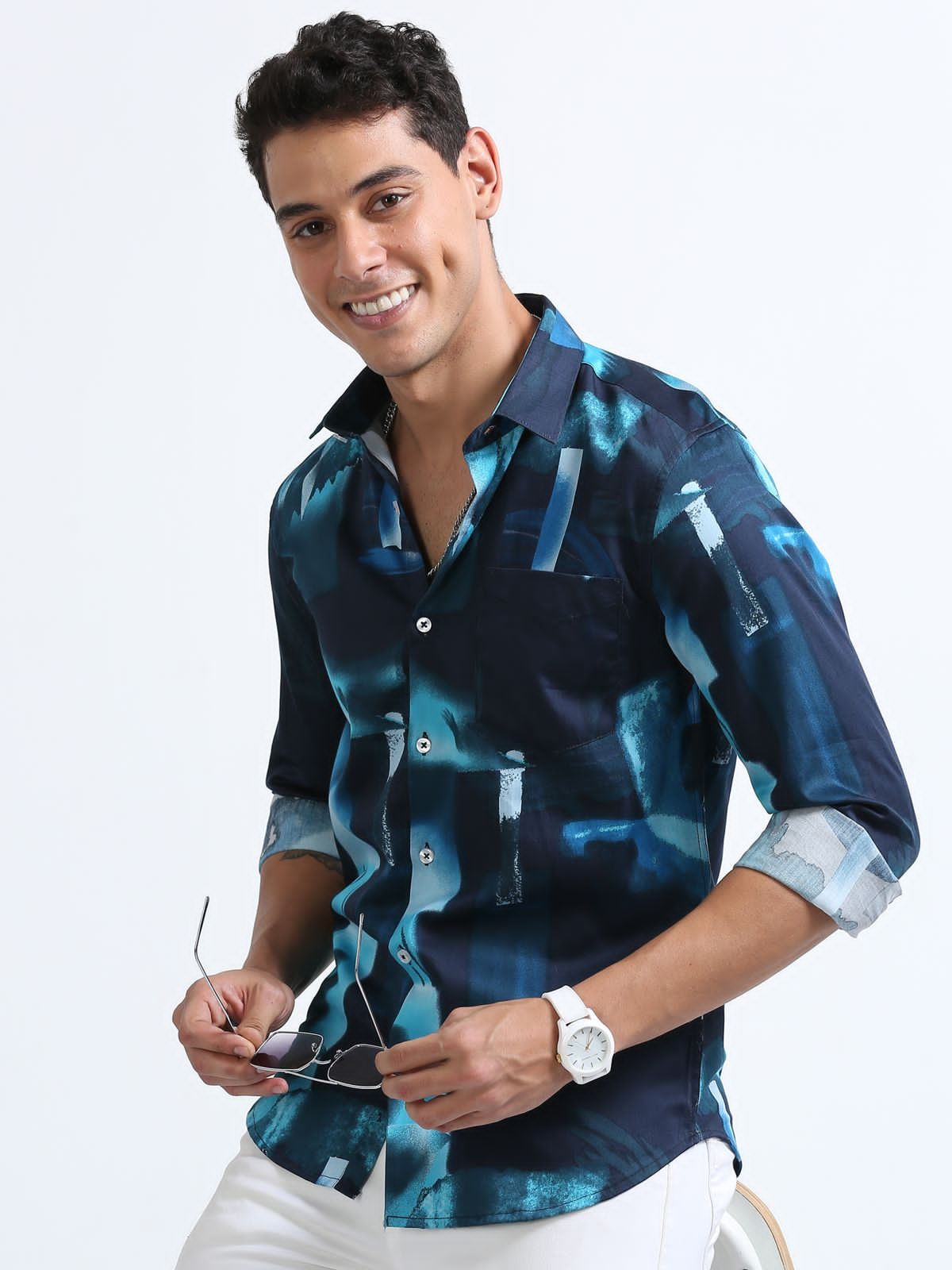 Jaguro Men's Casual Shirt