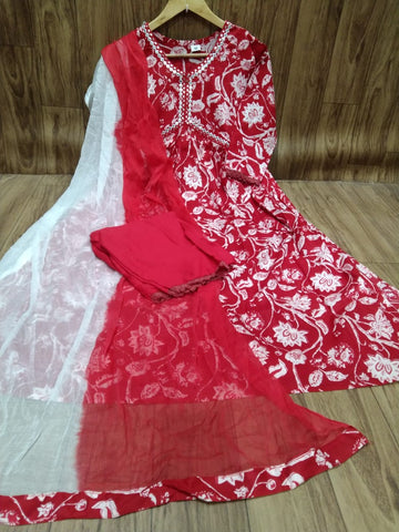 JAGURO FASHIONS: Anarkali Gown with Sequence Embroidery