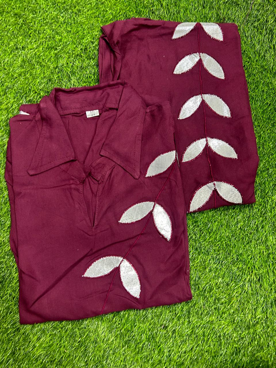 Mirror Work Kurti & Pants Set