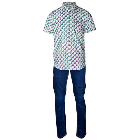 Sanganery Print Men’s Shirt