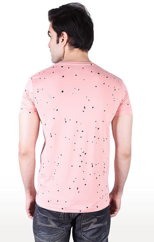 JAGURO Pink Stylish Printed T-Shirt